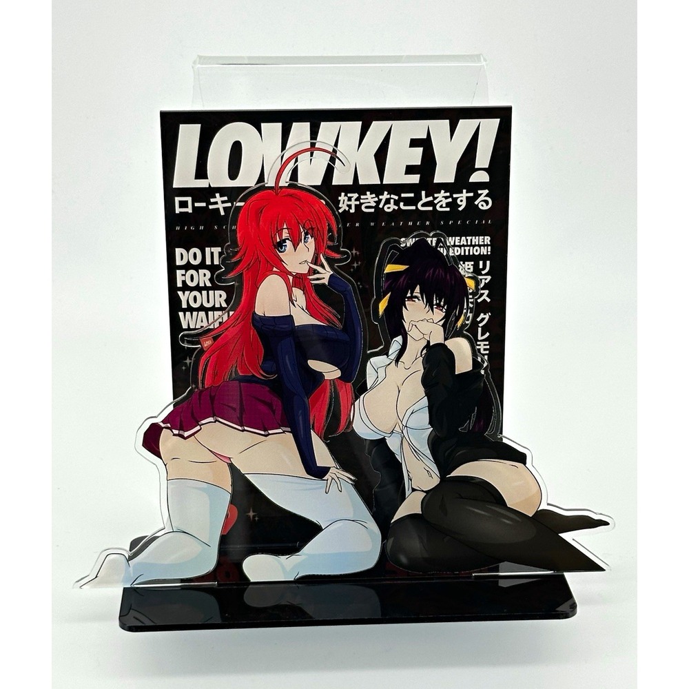 Lowkey Geeks High School DxD Acrylic Stand - Rias Gremory & Akeno Himejima